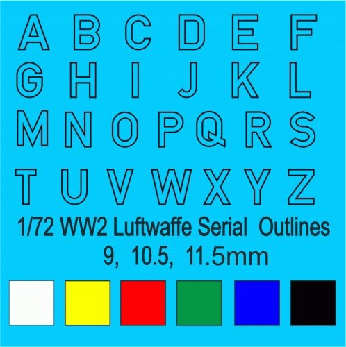 FP921 72 scale Luftwaffe Coloured outlines