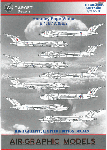Air-Graphics on target Handley Page Victors 72-001 Decals