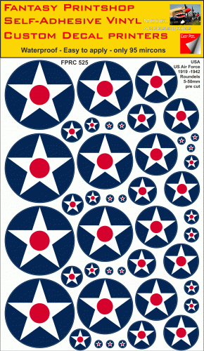 USA US Air Force roundels Vinyl stickers decals FP525