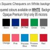 Fantasy Printshop chequers 2MM squares on white background vinyl stickers FPRC702B