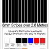 Coloured Stripes 8mm