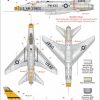 ED48-131 North American F-100D Supersabre Collection Pt1 Decals transfers