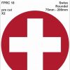 FPRC018 Swiss roundels 75mm - 200mm RC Vinyl Stickers
