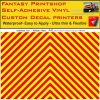 1-24 7mm A4L Yellow - red Reflective CHEVRON vinyl sticker