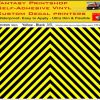 1-32 5mm A5L Yellow - Black Reflective CHEVRON vinyl sticker