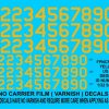 No carrier film decals US 45 DEGREE 18 INCH AND 24 inch NUMBERS YELLOW 1/32 scale FPNCF-2155