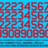 No carrier film decals US 45 DEGREE 36 inch NUMBERS RED 1/32 scale FPNCF-2156