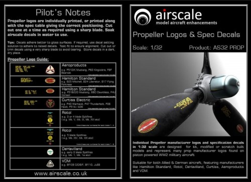 Airscale Propeller Logos AS32PROP pilot's notes