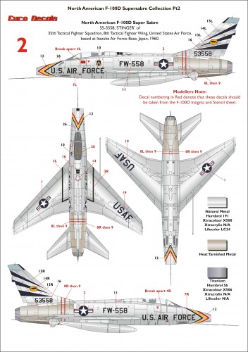 ED32-133 North American F-100D Supersabre Collection Pt3
