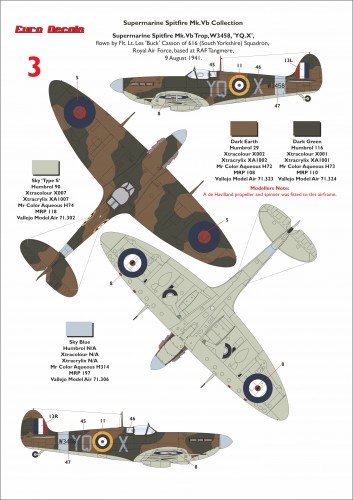 ED35001 Supermarine Spitfire Mk.Vb Border models page 3 1/35
