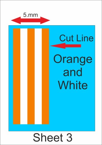 Fantasy printshop Slot Car Scalextric Stickers Decals racing stripes