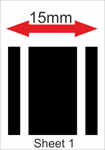 Fantasy printshop Slot Car Scalextric Stickers Decals racing stripes