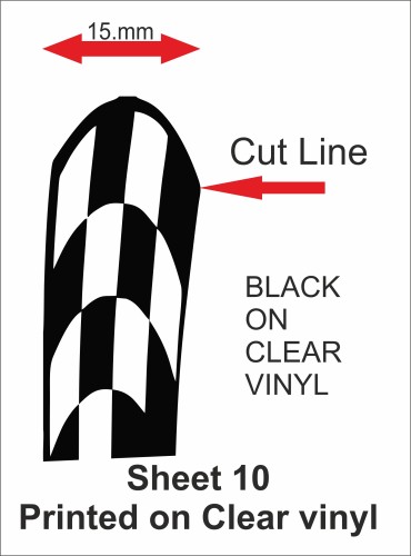 Fantasy printshop Slot Car Scalextric Stickers Decals racing stripes