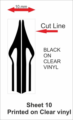 Fantasy printshop Slot Car Scalextric Stickers Decals racing stripes