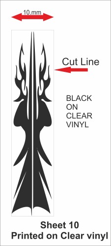 Fantasy printshop Slot Car Scalextric Stickers Decals racing stripes