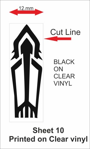 Fantasy printshop Slot Car Scalextric Stickers Decals racing stripes