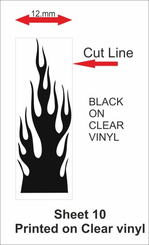 Fantasy printshop Slot Car Scalextric Stickers Decals racing stripes