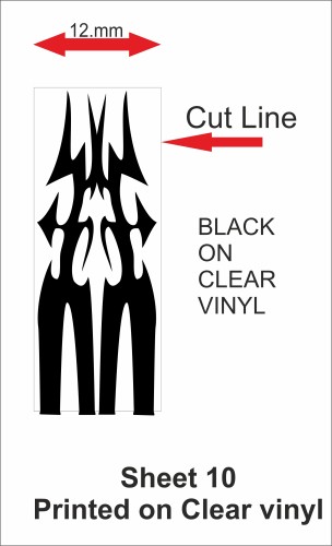 Fantasy printshop Slot Car Scalextric Stickers Decals racing stripes