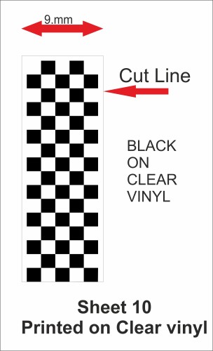 Fantasy printshop Slot Car Scalextric Stickers Decals racing stripes