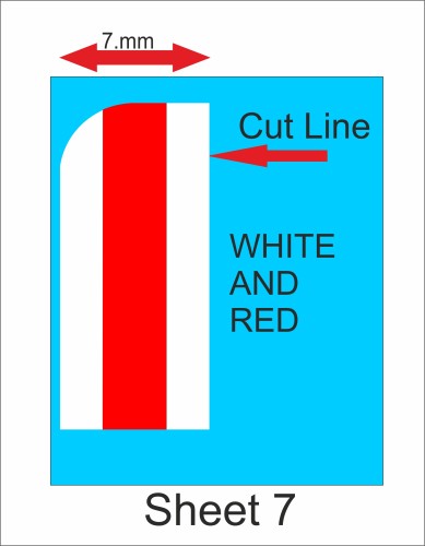 Fantasy printshop Slot Car Scalextric Stickers Decals racing stripes