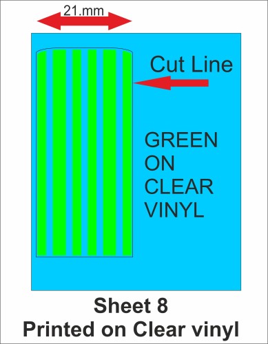 Fantasy printshop Slot Car Scalextric Stickers Decals racing stripes