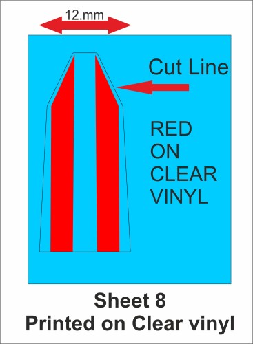 Fantasy printshop Slot Car Scalextric Stickers Decals racing stripes