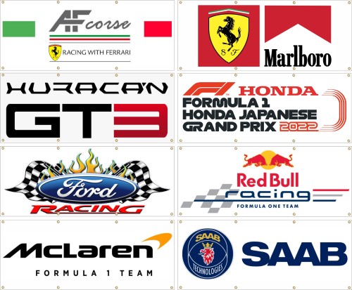 Fantasy printshop Slot Car Scalextric Stickers Decals banners and posters pre cut