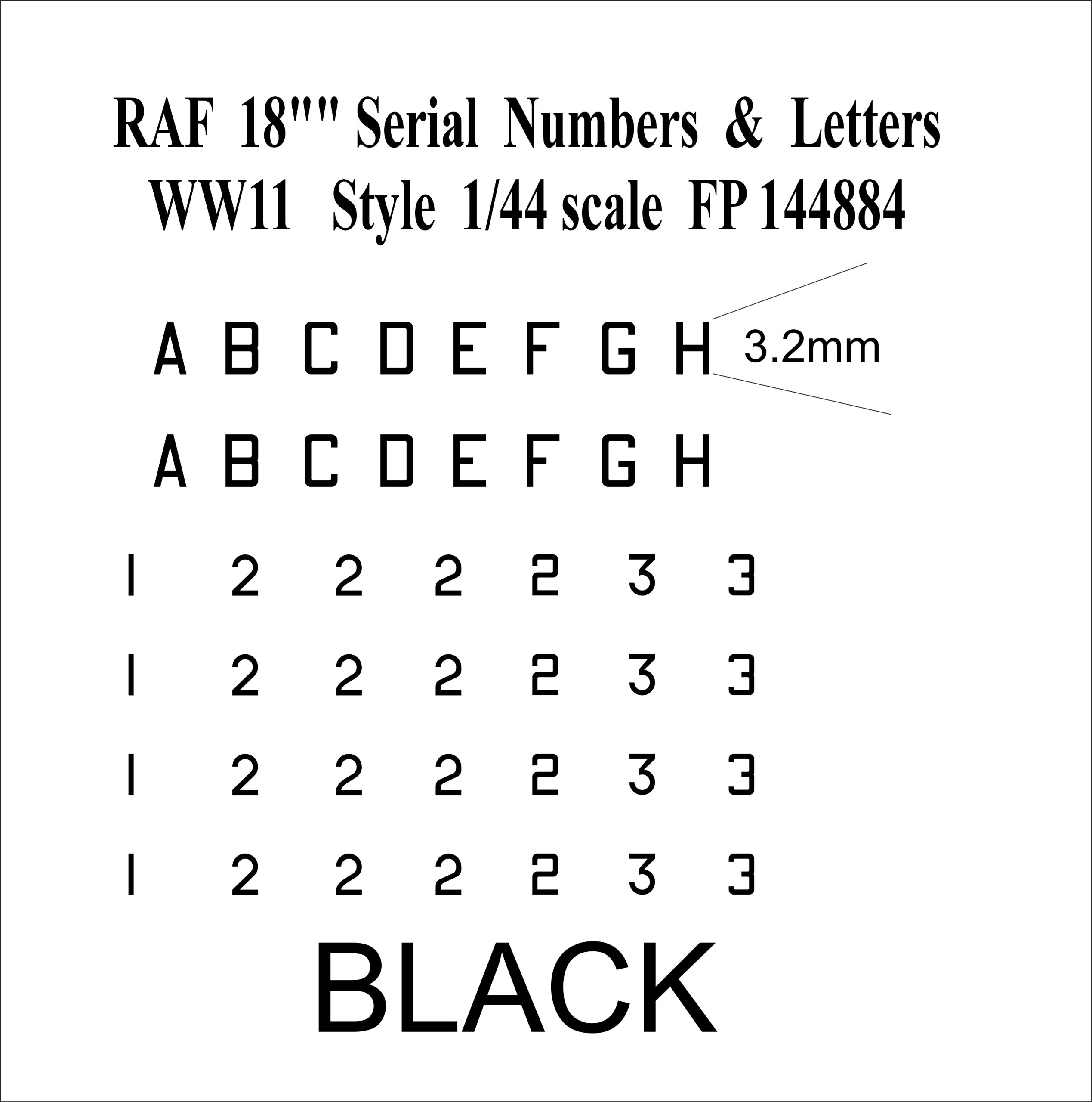 18 inch BLACK