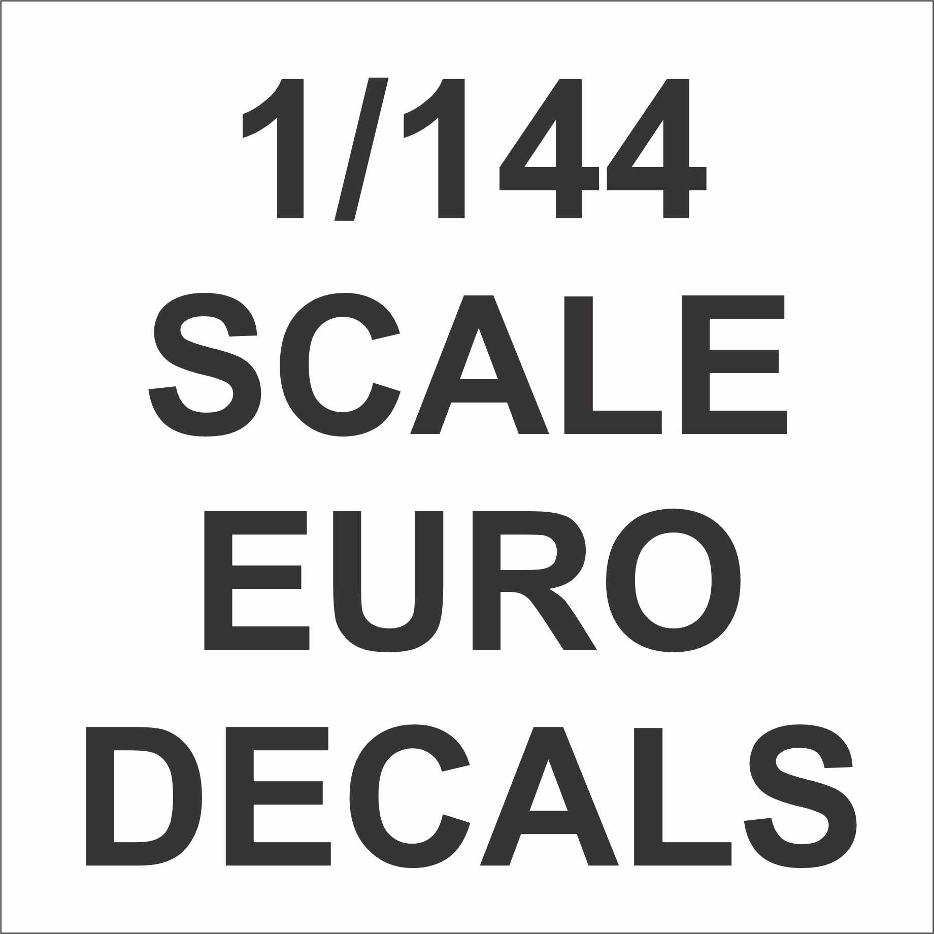 1/44 scale EURO DECALS