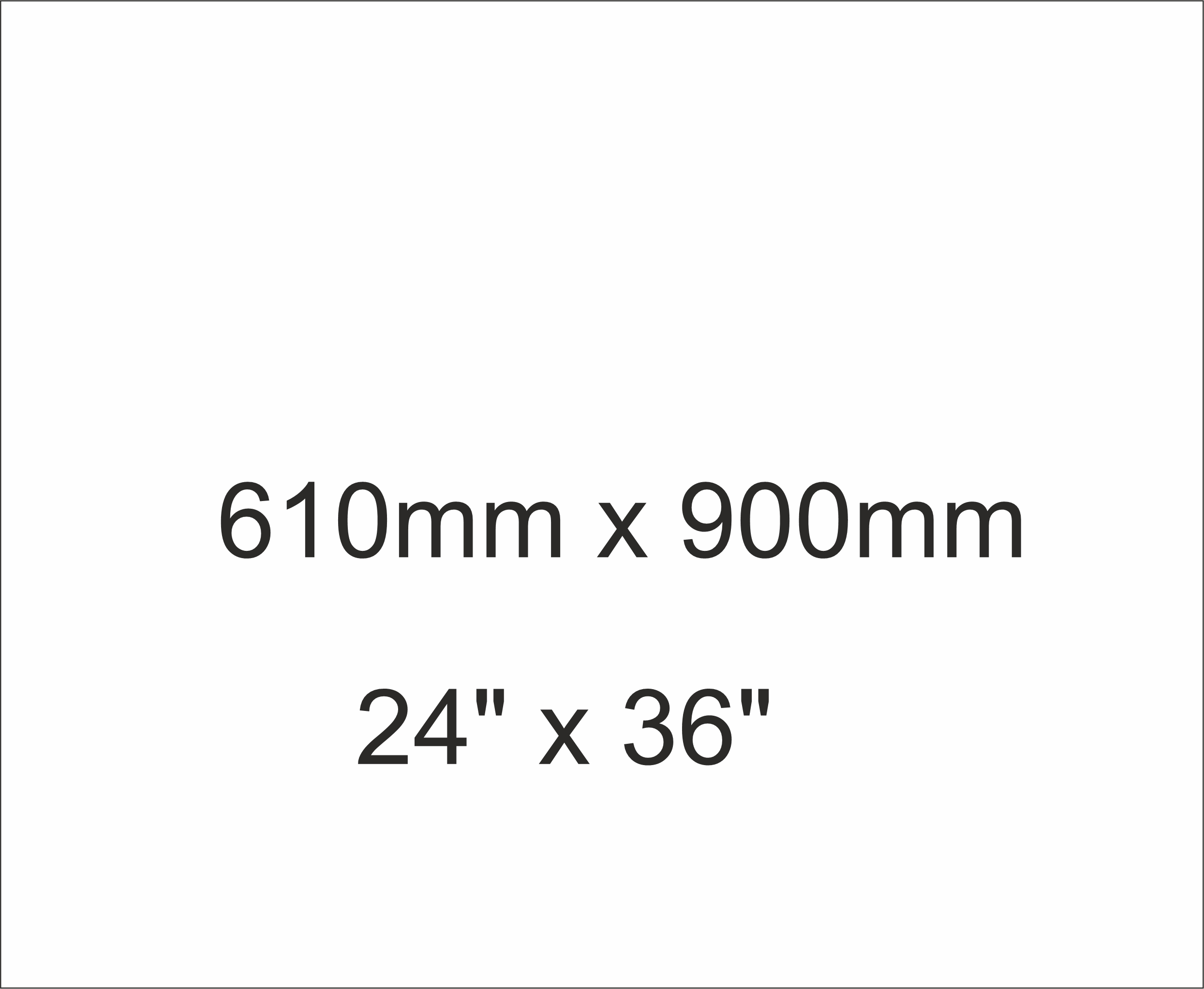 610 x 900mm
