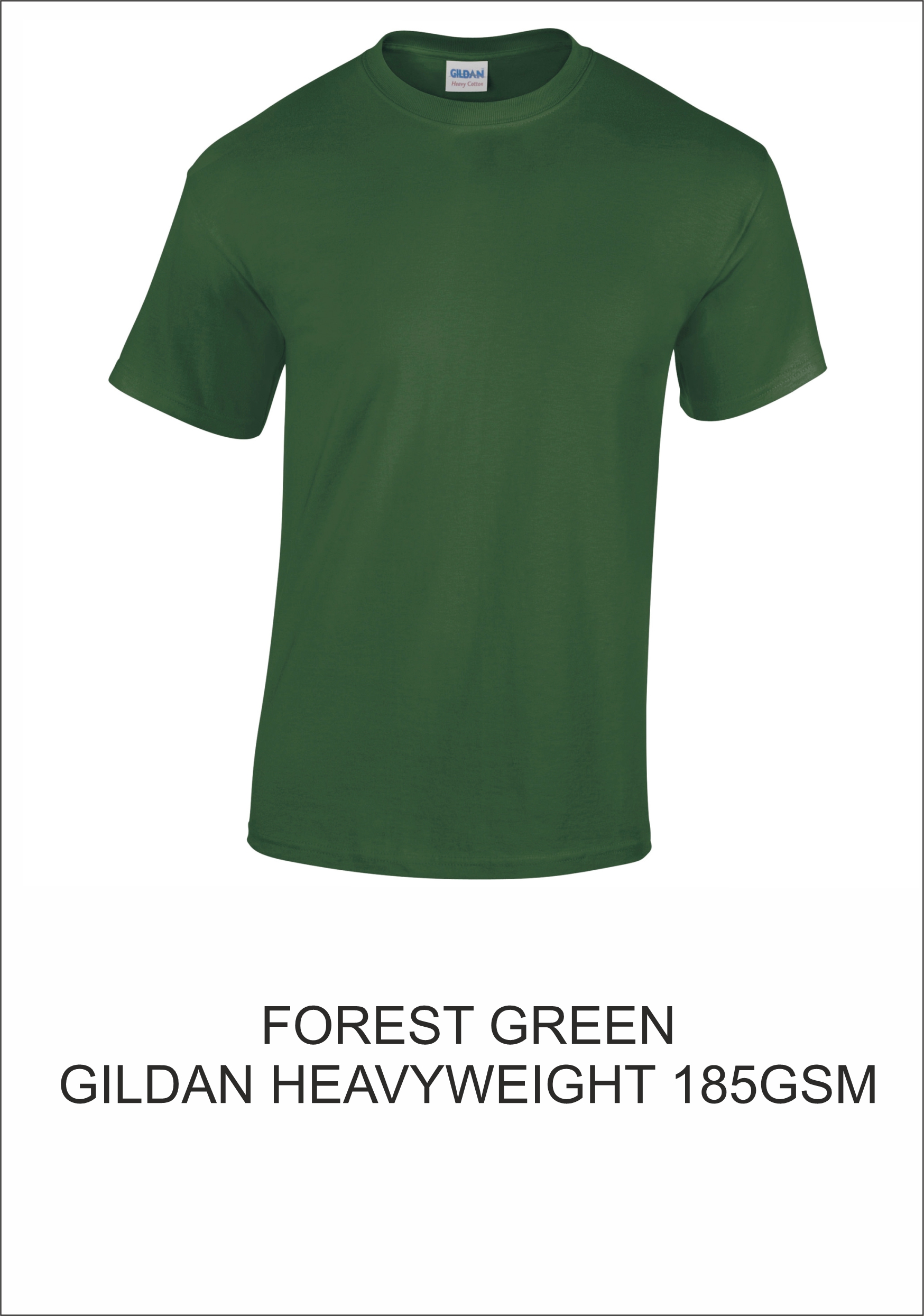 forest green
GILDAN T-SHIRT 185GSM for t-shirt printing forest green GILDAN T-SHIRT 185GSM for t-shirt printing