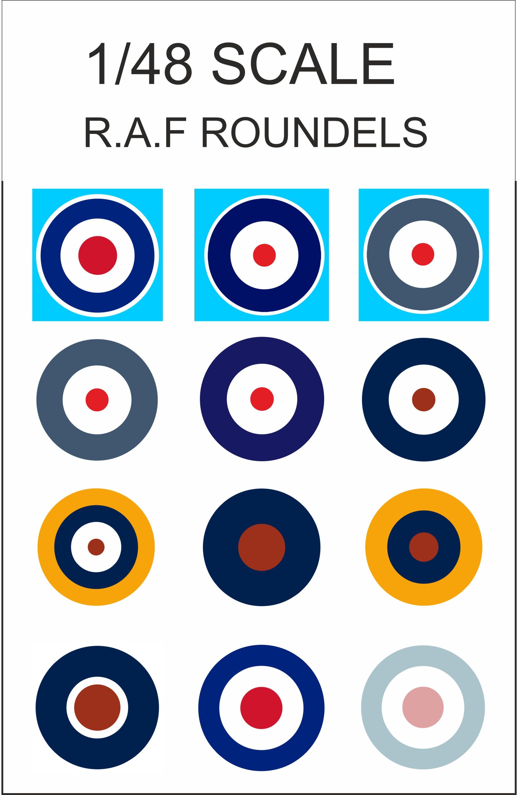 1/48 R.A.F ROUNDELS