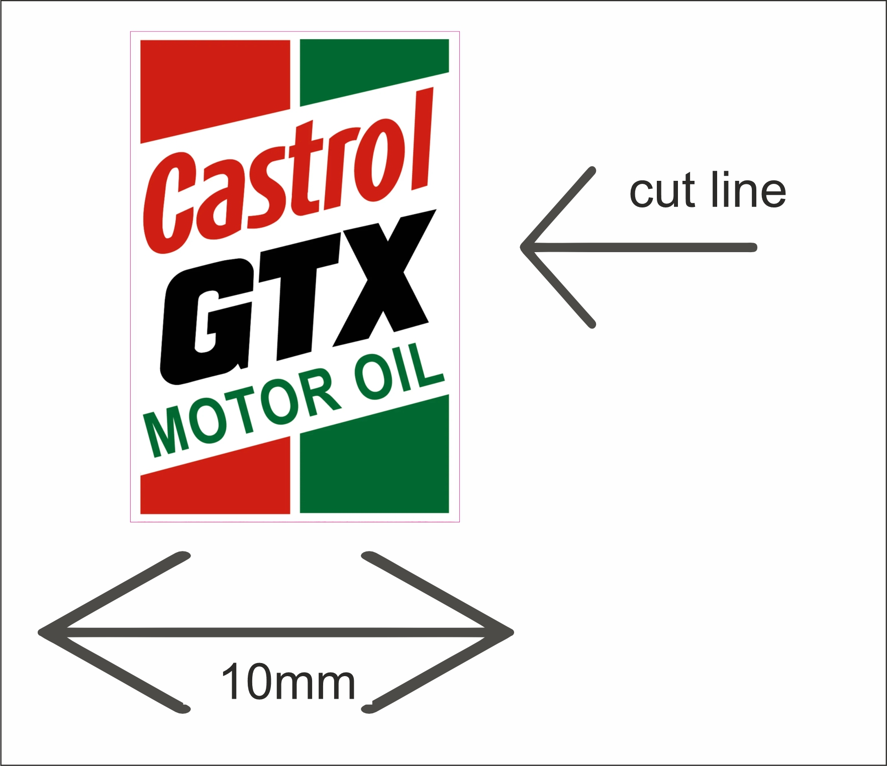 castrol RALLY STICKERS for slotcar scalexrtic castrol RALLY STICKERS for slotcar scalexrtic