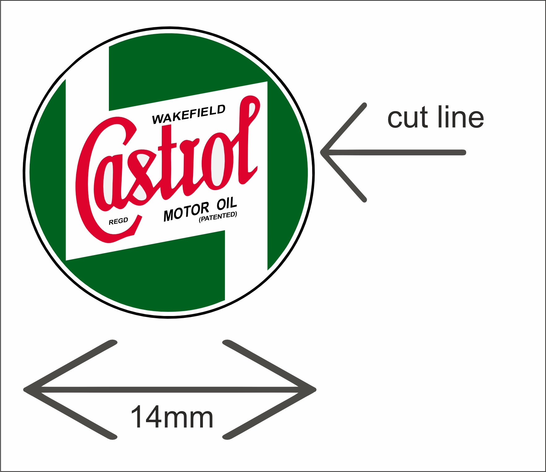 castrol RALLY STICKERS for slotcar scalexrtic castrol RALLY STICKERS for slotcar scalexrtic