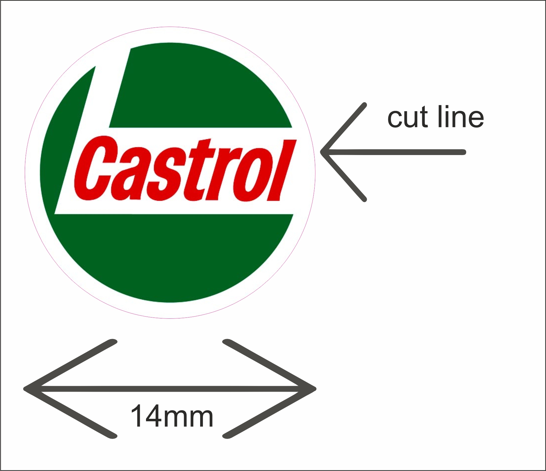 castrol RALLY STICKERS for slotcar scalexrtic castrol RALLY STICKERS for slotcar scalexrtic