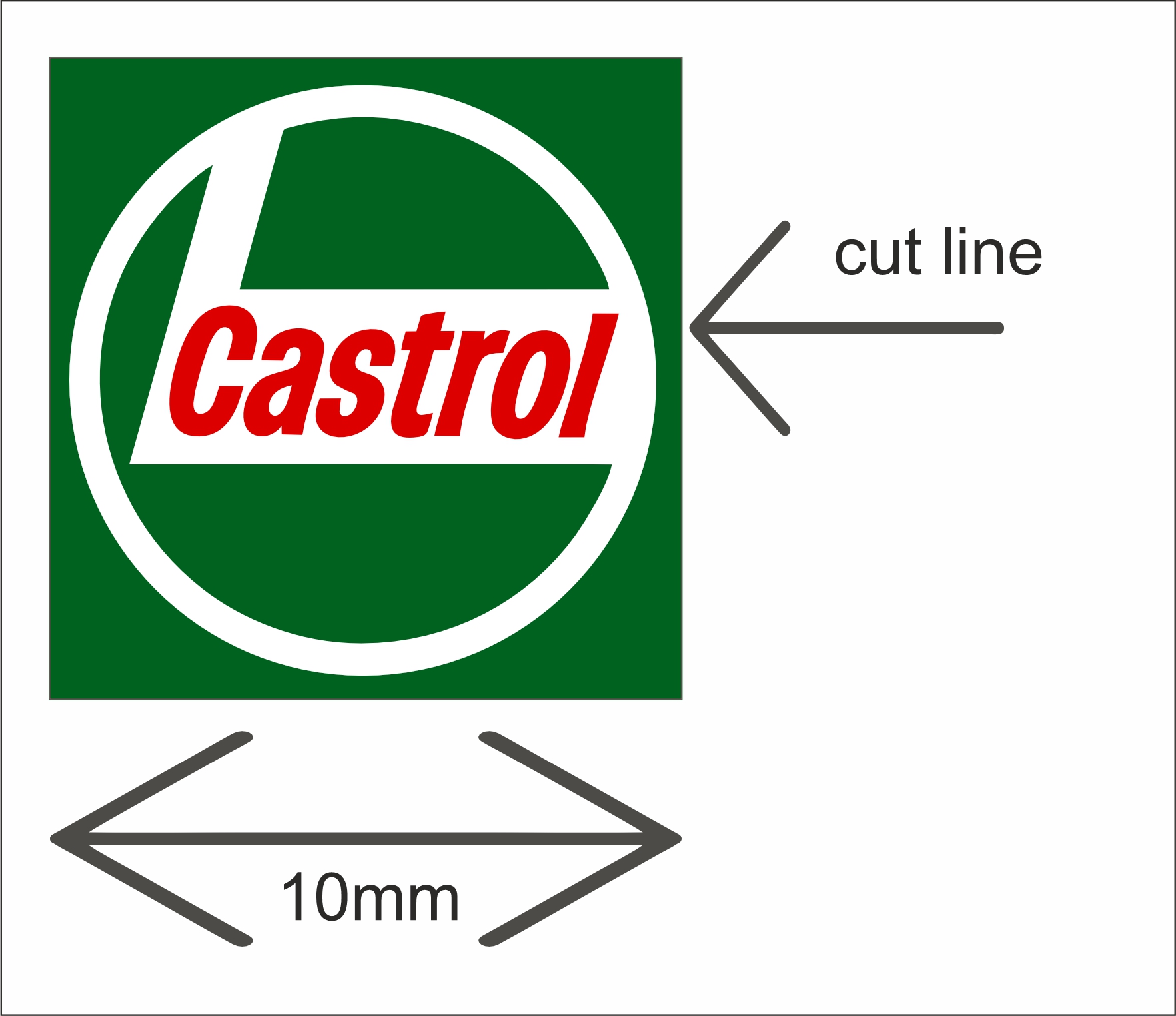 castrol RALLY STICKERS for slotcar scalexrtic castrol RALLY STICKERS for slotcar scalexrtic