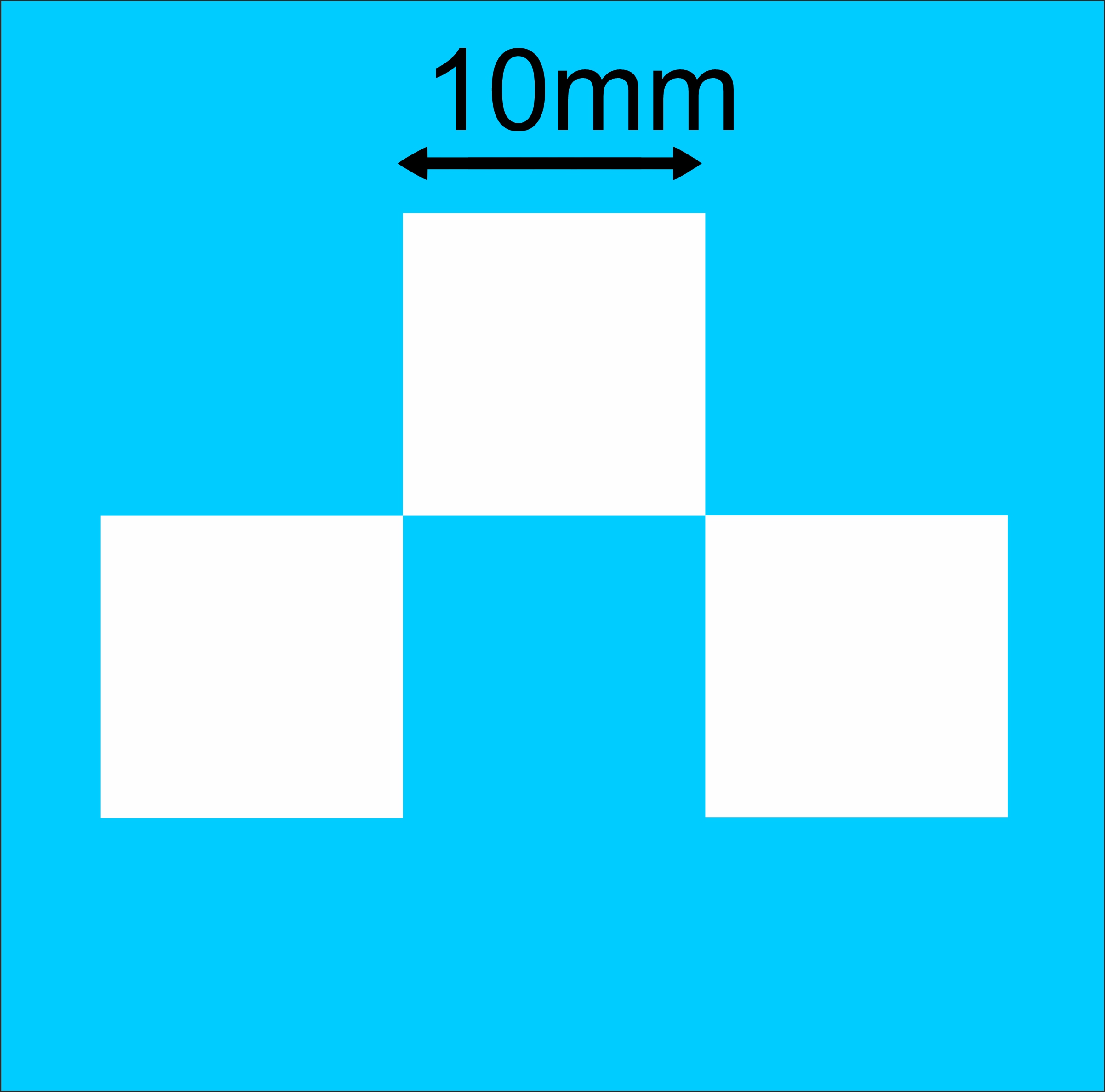 10mm checks white
