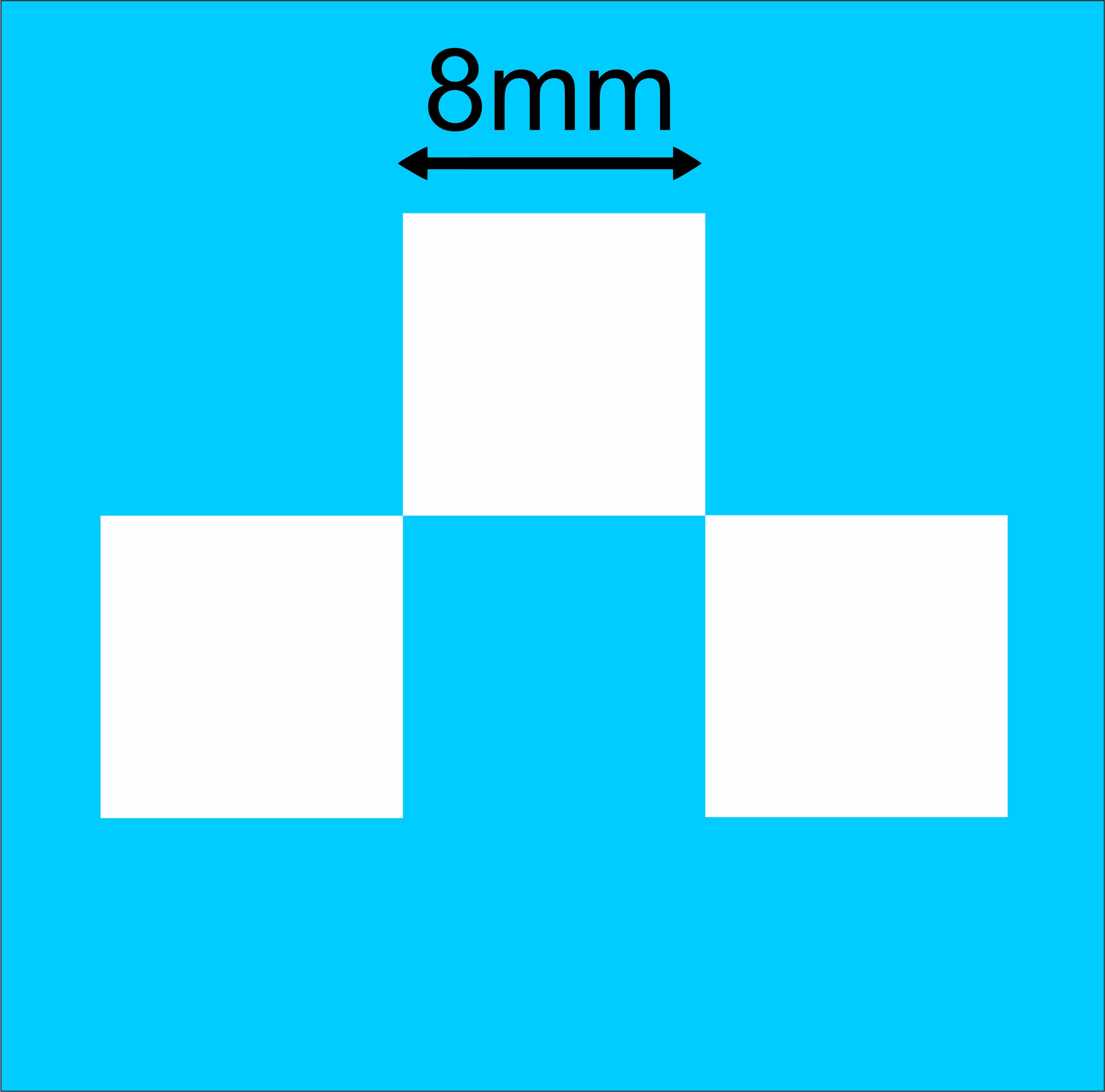 8mm checks white