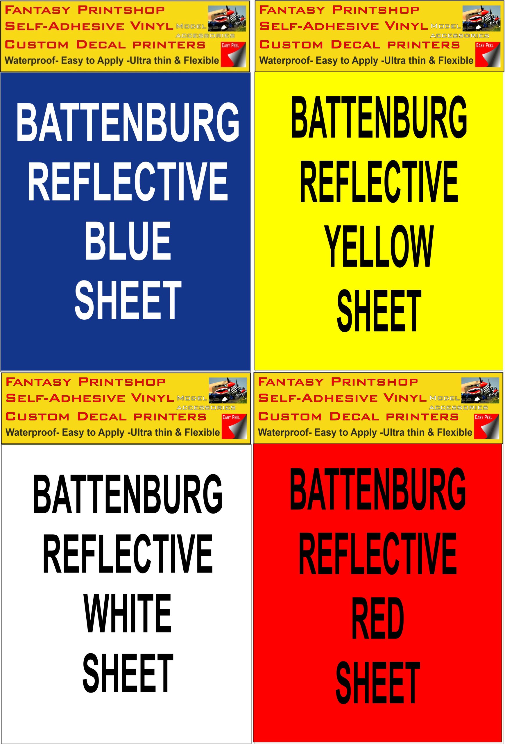 BATTENBURG RED,YELLOW - BLUE, GREEN IN A5 AND A4 SIZE SHEETS BATTENBURG RED,YELLOW - BLUE, GREEN IN A5 AND A4 SIZE SHEETS